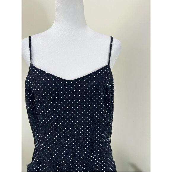 Classy & Fun Carolina Belle Montreal All in One Navy Blue & White polka dots 6 - Picture 5 of 6